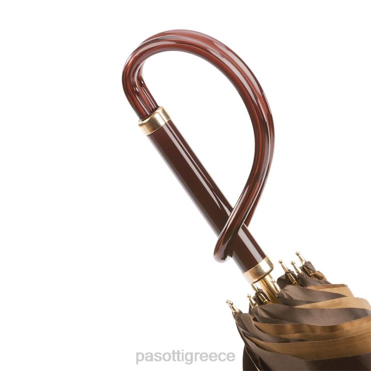 ομπρέλα | PASOTTI 189 21065-40 a - ομπρέλα καφέ ντάλια διπλό πανί 2N6B8371 γυναίκες